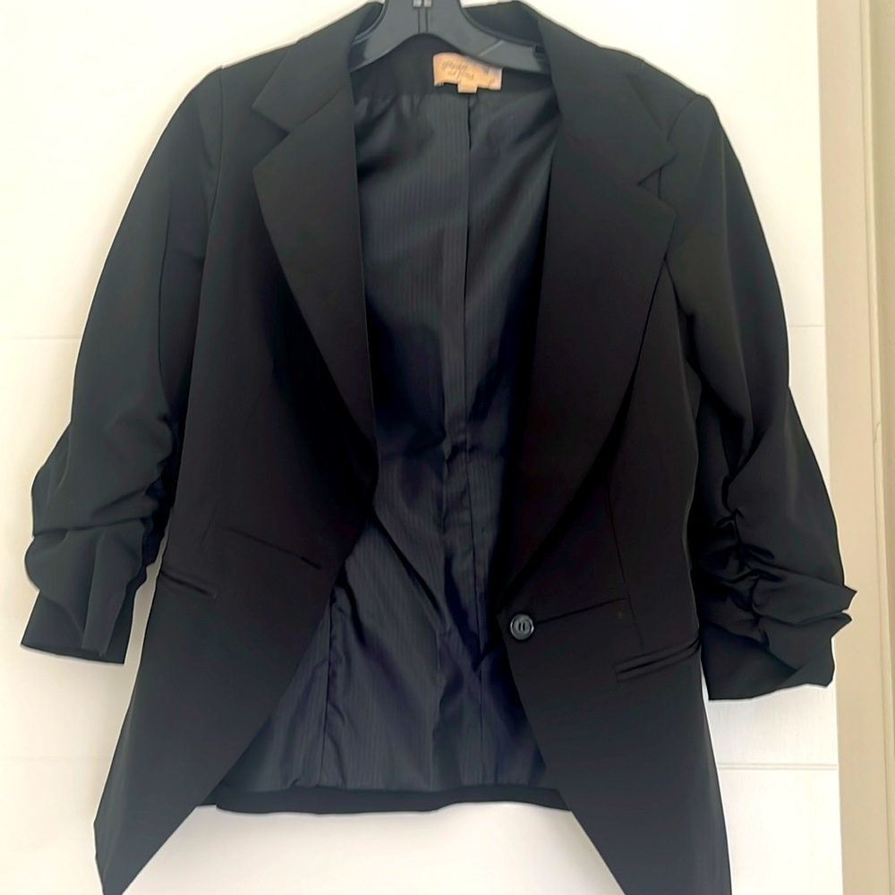 Elizabeth and James Black Blazer